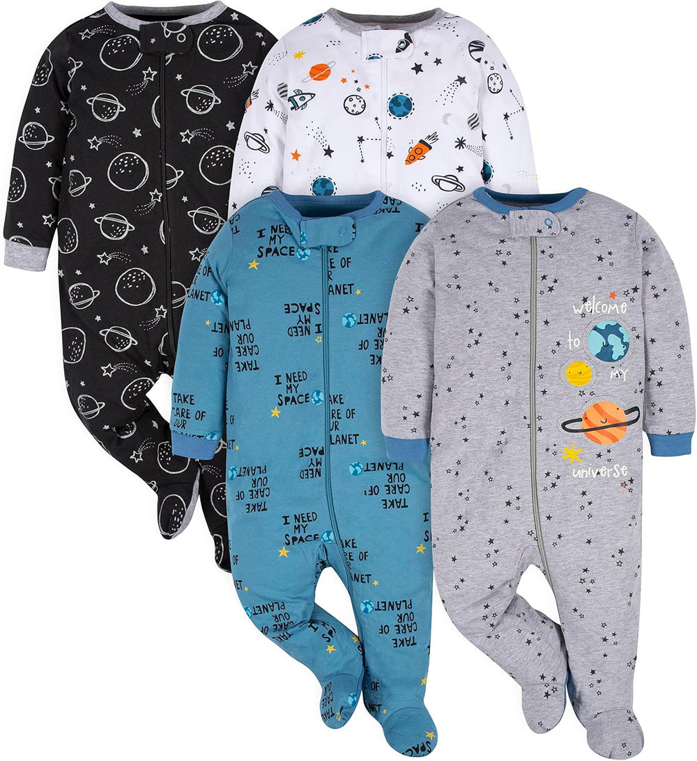 Gerber Baby Boys' Footed Sleep & Play Pajamas - Cozy, Soft, and Durable Sleepwear