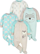 Gerber Baby Boys' Footed Sleepsuit - Cozy & Comfortable Sleepwear for Infants