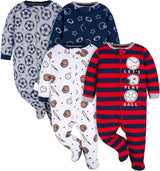 Gerber Baby Boys' Footed Sleepsuit - Cozy & Comfortable Sleepwear for Infants