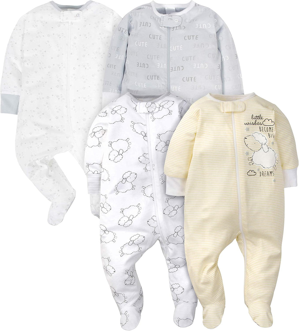 Gerber Baby Boys' Footed Sleepsuit - Cozy & Comfortable Sleepwear for Infants