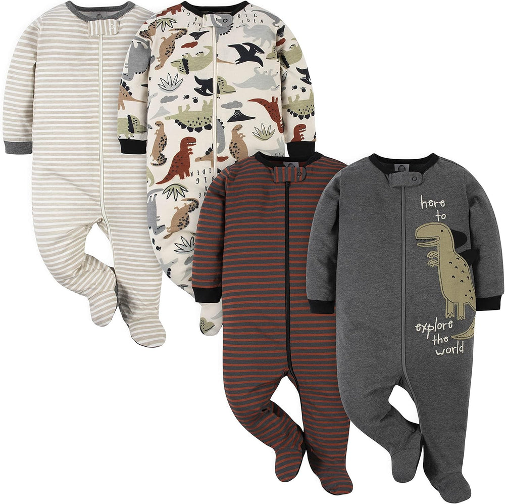 Gerber Baby Boys' Footed Sleepsuit - Cozy & Comfortable Sleepwear for Infants
