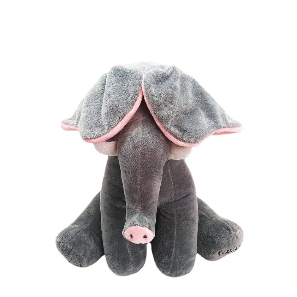 Interactive Elephant Baby Toy – Moving Ears, Music & Peek-a-Boo Play
