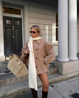Women's double-breasted coat, view 4