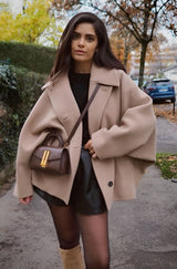 Women's double-breasted coat, view 5