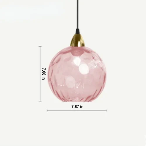 LumiSphere Glass Ball Pendant Lamp - Modern Hanging Light Fixture for Home Decor