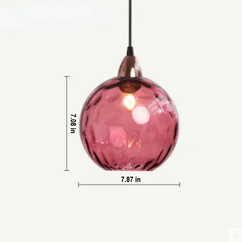 LumiSphere Glass Ball Pendant Lamp - Modern Hanging Light Fixture for Home Decor