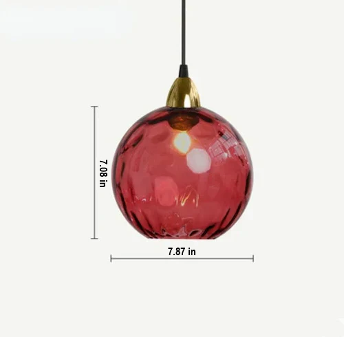 LumiSphere Glass Ball Pendant Lamp - Modern Hanging Light Fixture for Home Decor