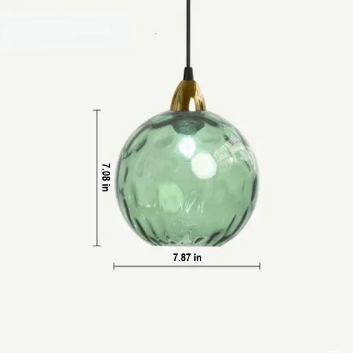 LumiSphere Glass Ball Pendant Lamp - Modern Hanging Light Fixture for Home Decor