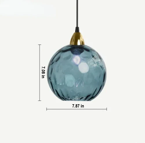 LumiSphere Glass Ball Pendant Lamp - Modern Hanging Light Fixture for Home Decor