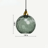 LumiSphere Glass Ball Pendant Lamp - Modern Hanging Light Fixture for Home Decor
