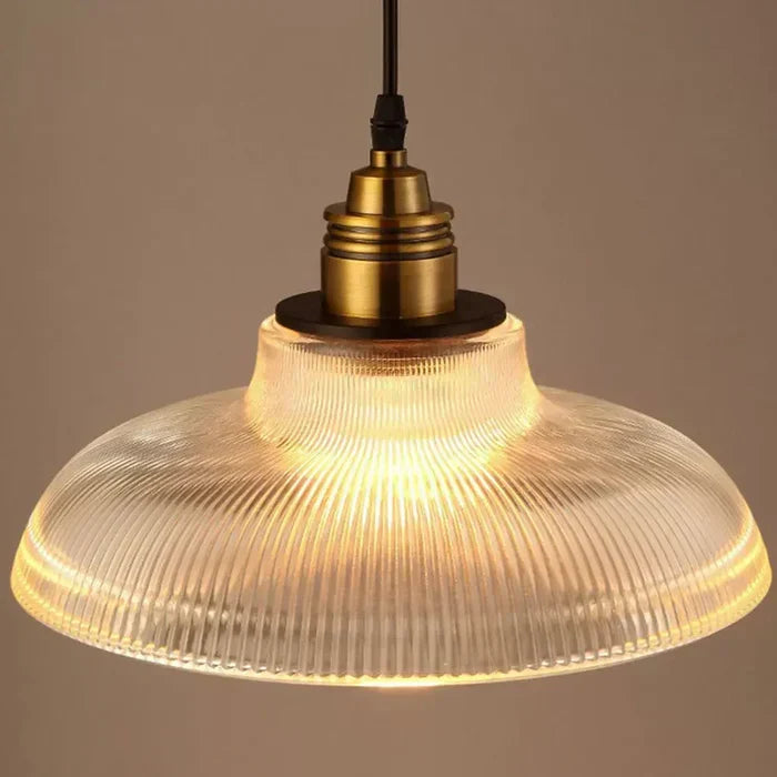 CrystalLoom Glass Pendant Lamp - Elegant Modern Lighting Fixture for Home Decor