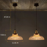 CrystalLoom Glass Pendant Lamp - Elegant Modern Lighting Fixture for Home Decor