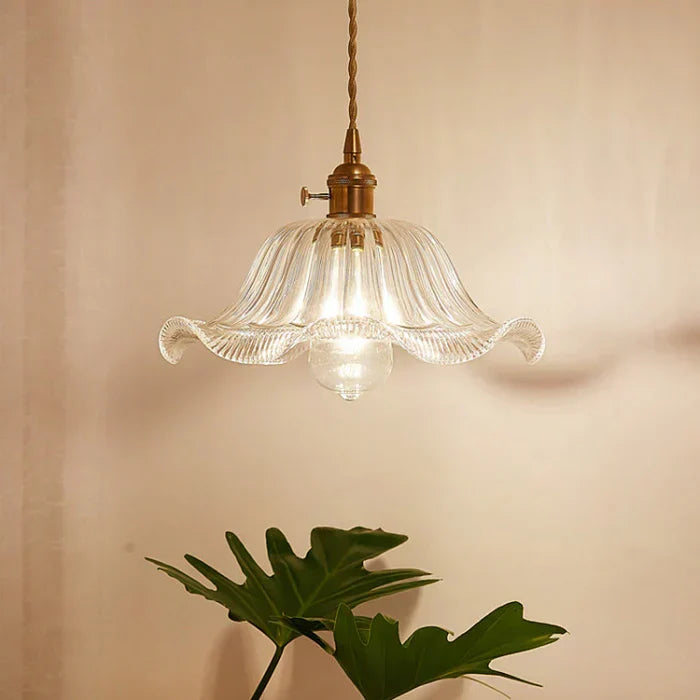 OpulentGlow Glass Pendant Lamp - Elegant Modern Lighting Fixture for Home Decor