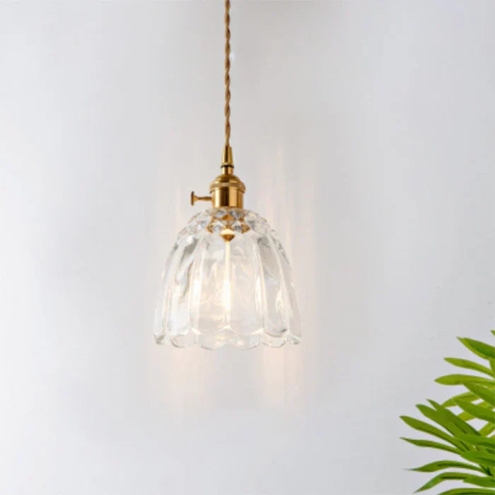 OpulentGlow Glass Pendant Lamp - Elegant Modern Lighting Fixture for Home Decor