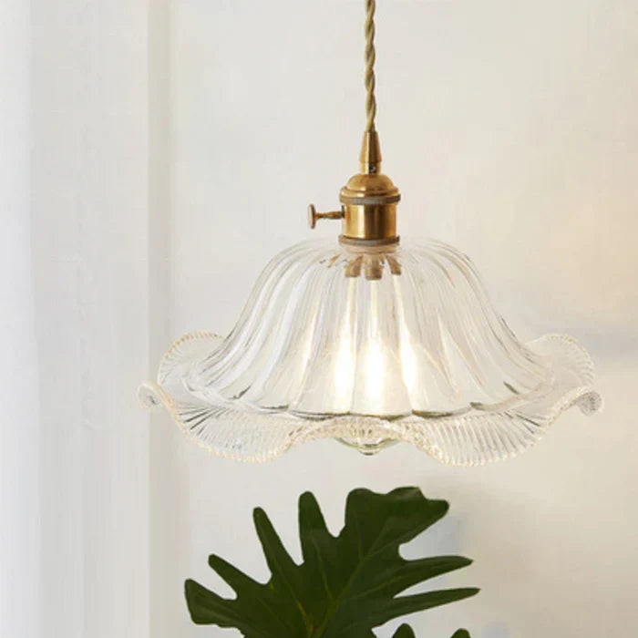 OpulentGlow Glass Pendant Lamp - Elegant Modern Lighting Fixture for Home Decor