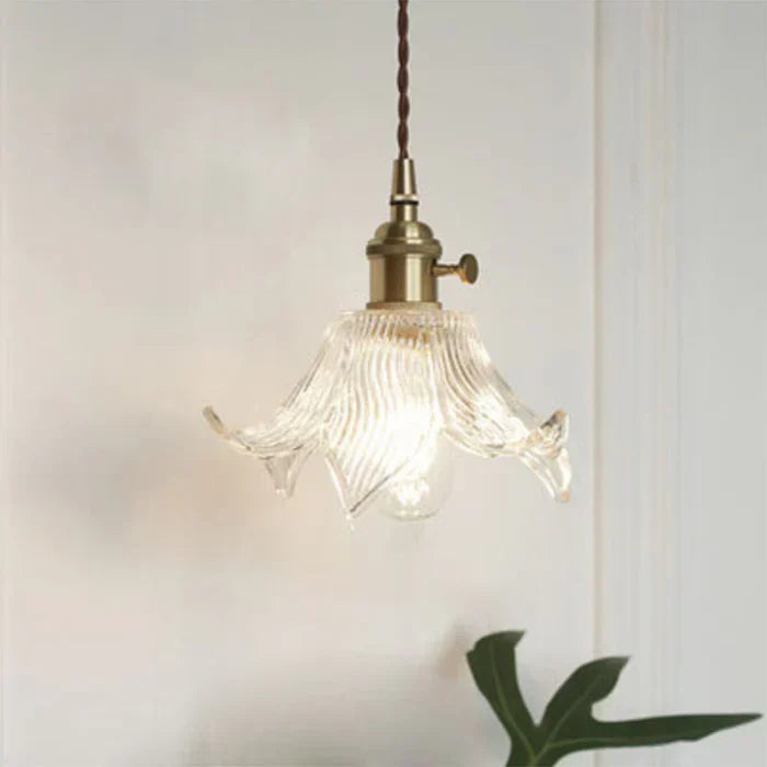 OpulentGlow Glass Pendant Lamp - Elegant Modern Lighting Fixture for Home Decor