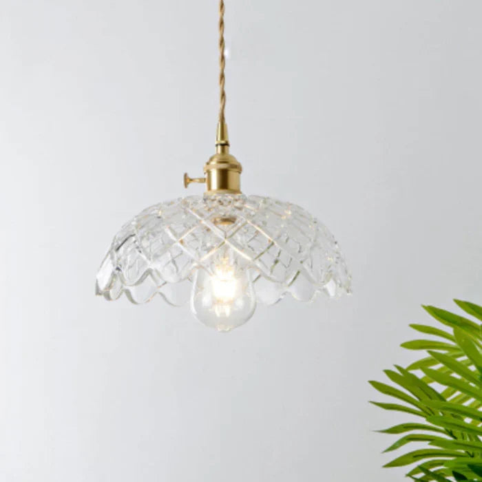 OpulentGlow Glass Pendant Lamp - Elegant Modern Lighting Fixture for Home Decor