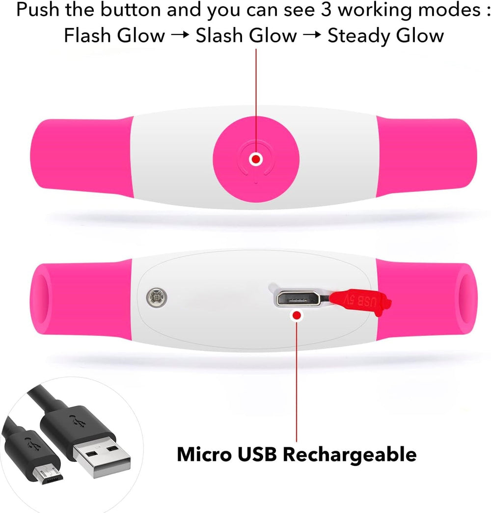 GlowSafe Rechargeable LED Dog Collar - USB Safety Light for Enhanced Visibility & Nighttime Safety