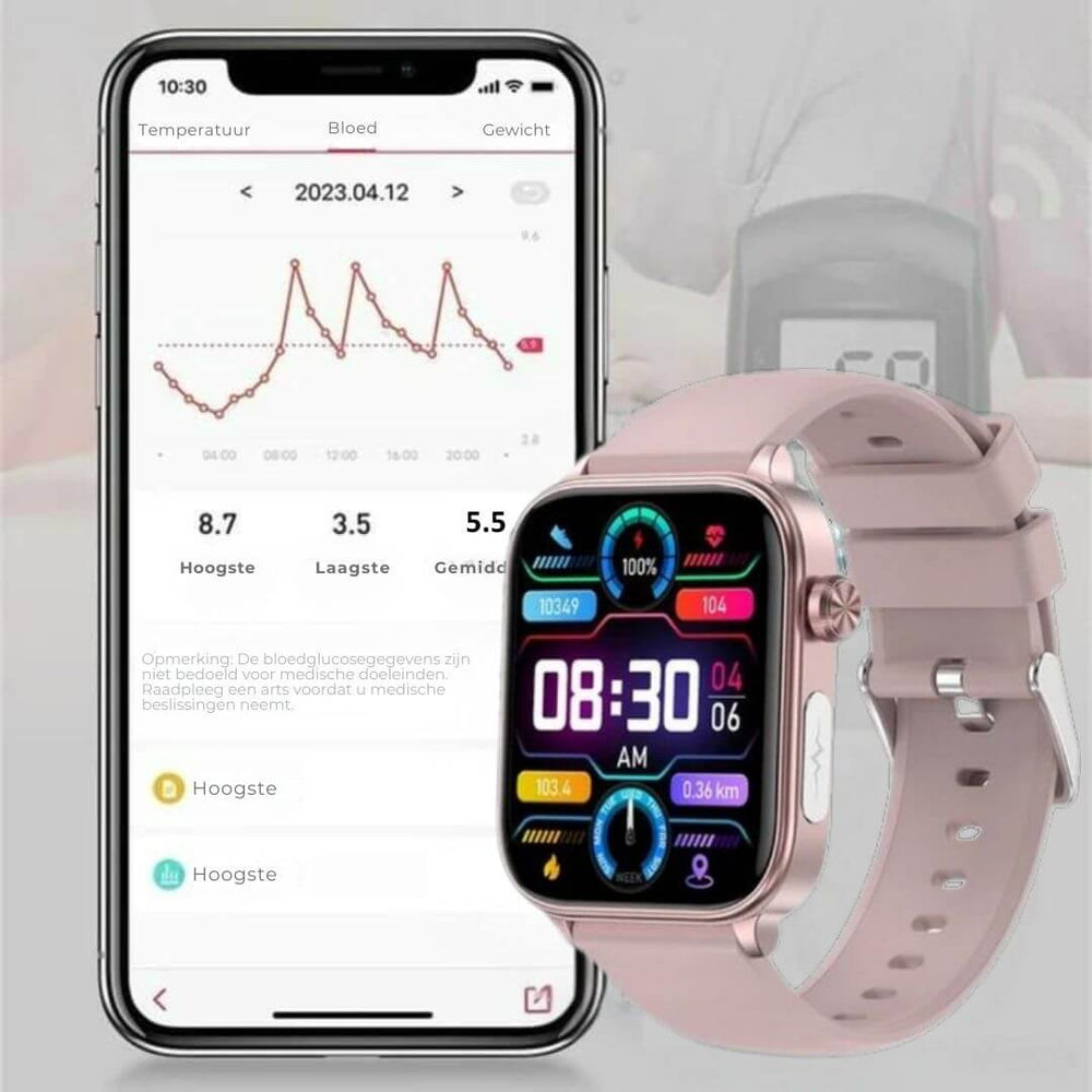 Enhanced Product Title: **GlucoCare SOS Smart Watch 2025: Advanced Fall Detection & Real-Time Glucose Monitoring**