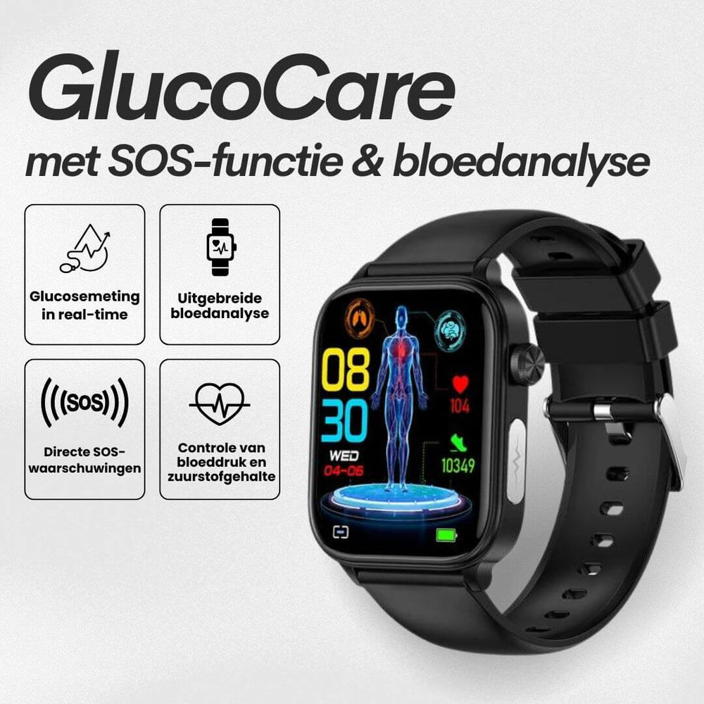 Enhanced Product Title: **GlucoCare SOS Smart Watch 2025: Advanced Fall Detection & Real-Time Glucose Monitoring**
