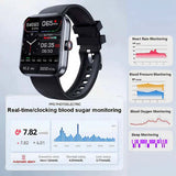 GlucoSense Smartwatch - Noninvasive Real-Time Glucose Monitoring & Health Tracking Device