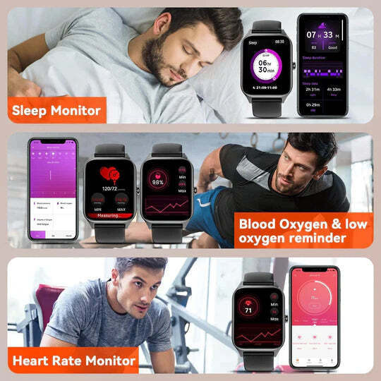 GlucoSense Smartwatch - Noninvasive Real-Time Glucose Monitoring & Health Tracking Device