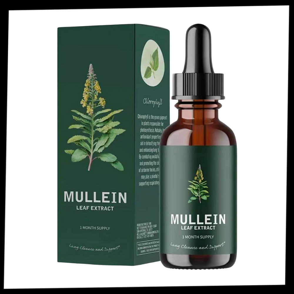 Alcohol-Free Mullein Drops for Lung Health | Natural Respiratory Support | Herbal Supplement
