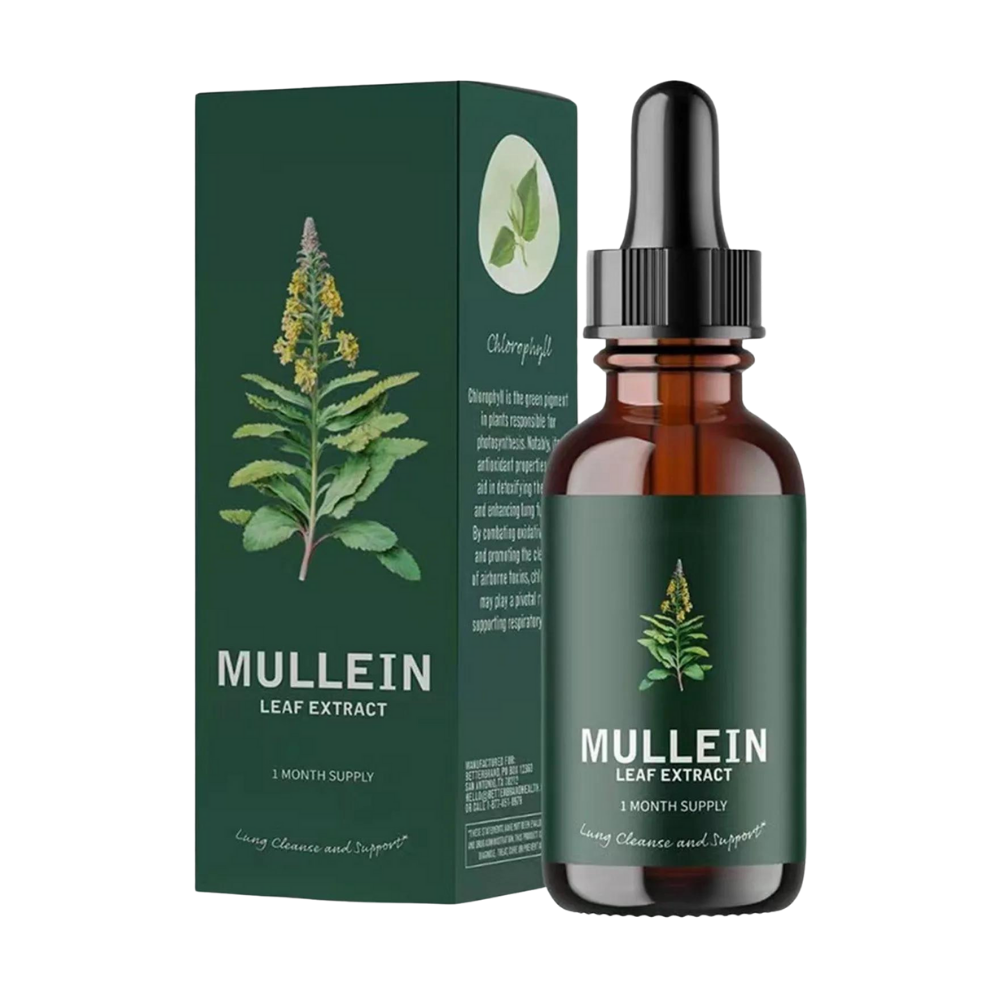 Alcohol-Free Mullein Drops for Lung Health | Natural Respiratory Support | Herbal Supplement