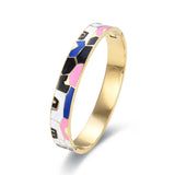 Elegant Gold Geode Charm Bracelet for Women | Stylish Cuff Jewelry