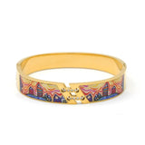Elegant Gold Geode Charm Bracelet for Women | Stylish Cuff Jewelry
