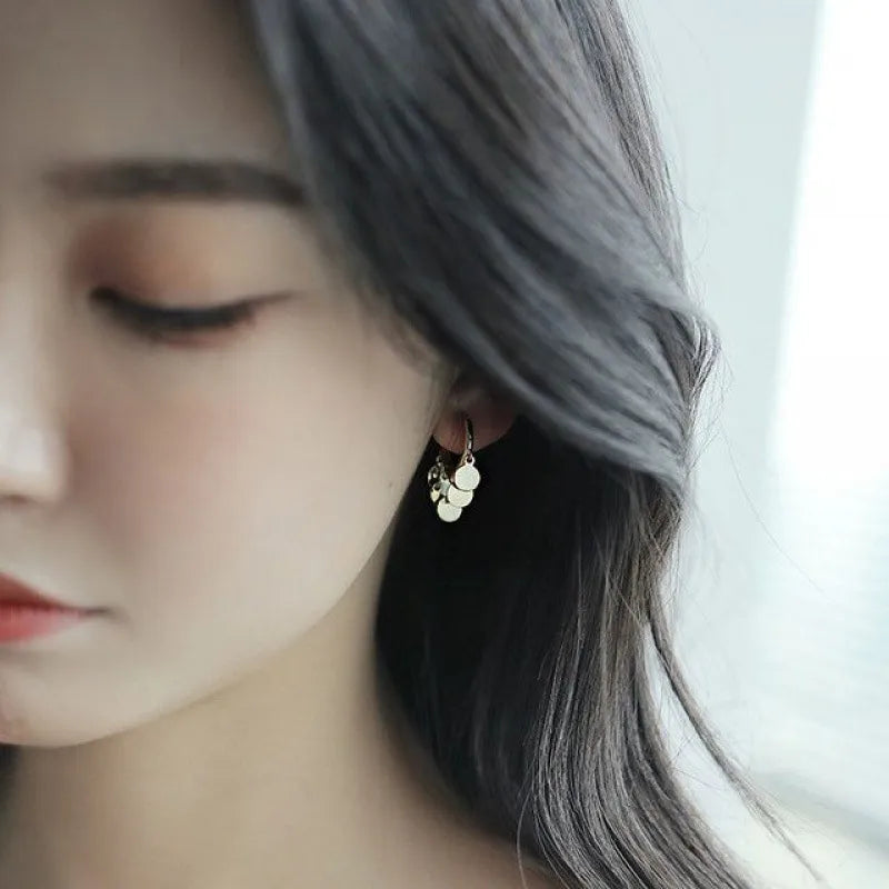 Elegant Golden Boho Hoop Earrings - Stylish Statement Jewelry for Women