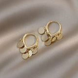 Elegant Golden Boho Hoop Earrings - Stylish Statement Jewelry for Women