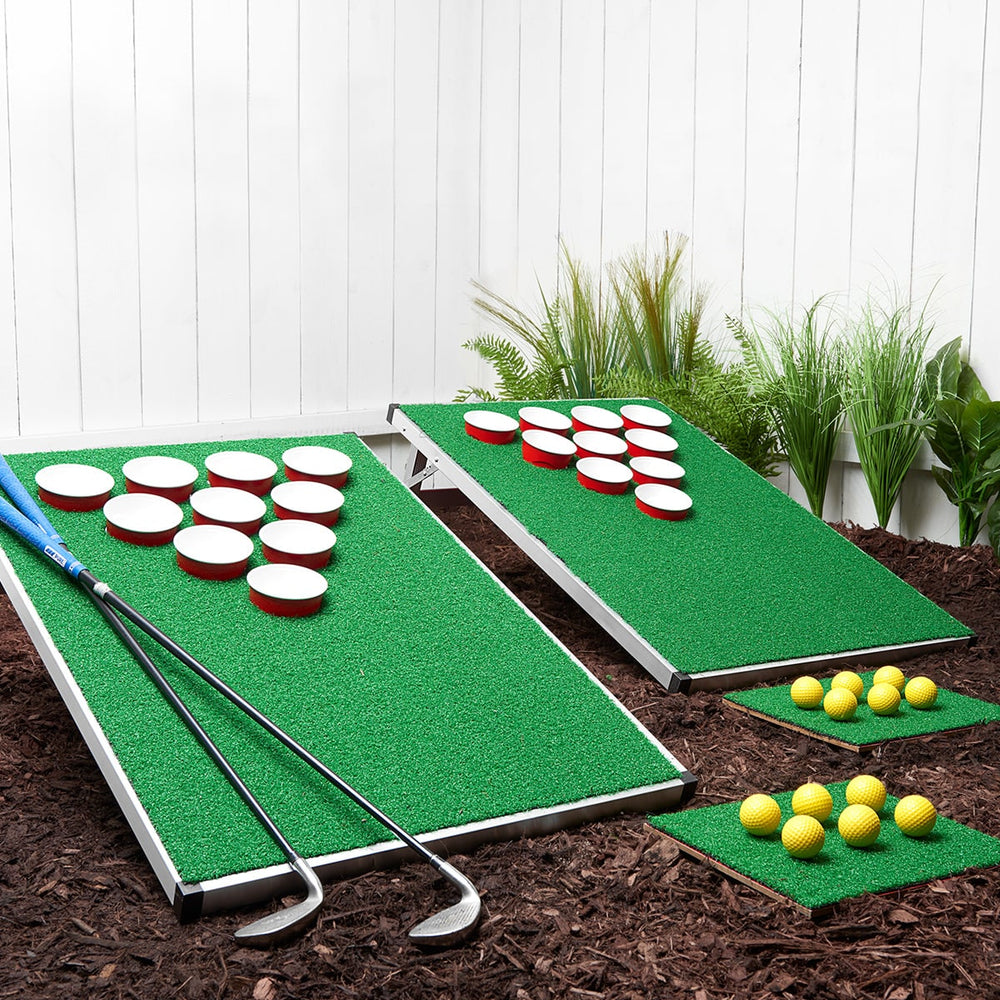 Golf Cornhole Pong Game Set – Portable, Folding & Backyard Play