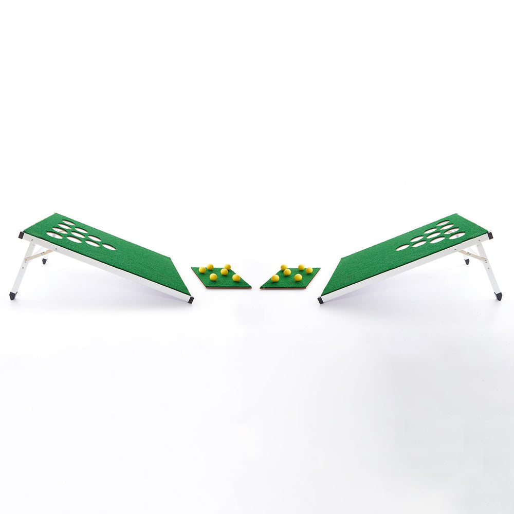 Golf Cornhole Pong Game Set – Portable, Folding & Backyard Play