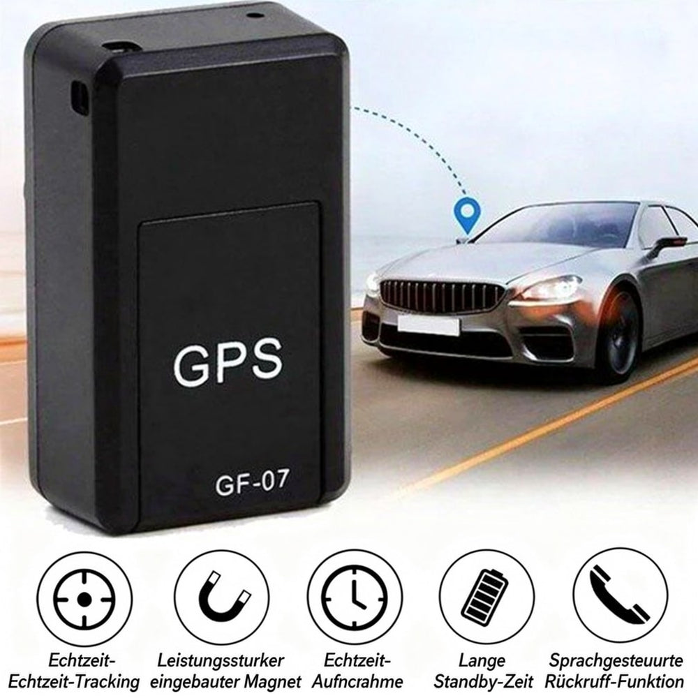 Enhanced Product Title:  
"Mini GPS Tracker GF-07 – Echtzeit-Ortung per App – Kein Abo, Kein Vertrag – Ideal für Haustiere, Fahrzeuge & Wertsachen" 

This title includes relevant keywords and highlights the product's features and potential uses, making it