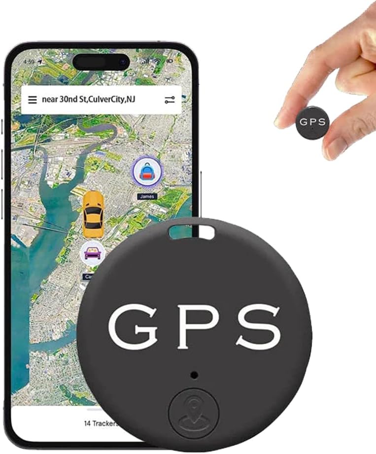 Mini Magnetic GPS Tracker - Real-Time Location Device for Vehicles, Pets & Valuables