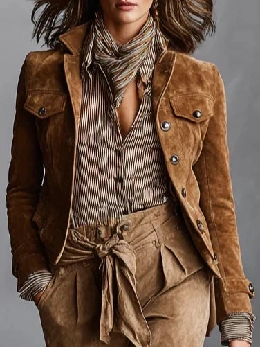 Women's cropped coat, view 3