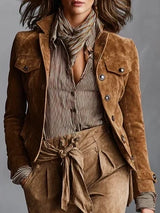 Women's cropped coat, view 3