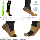 Enhanced Product Title: "StepRelief Gradual Compression Copper Socks - 15-20 mmHg, 8 Pairs for Enhanced Circulation & Comfort" 

This title includes keywords that improve search visibility while clearly conveying the product's benefits and features.