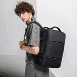 Expandable Laptop Backpack – 22-37L, 17.3-Inch Fit & USB Charging Port