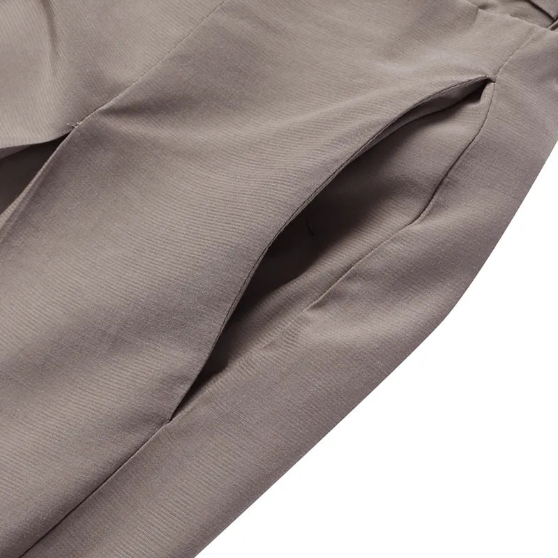Plus-Size Wide-Leg Work Pants for Women - Stylish Fall Edition - Comfortable & Versatile Office Wear
