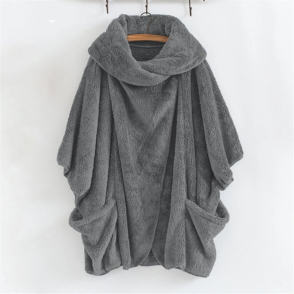 WinterSnugBreeze Plus-Size Women's Hooded Windbreaker Jacket - Lightweight, Water-Resistant, Stylish Outerwear for Cold Weather