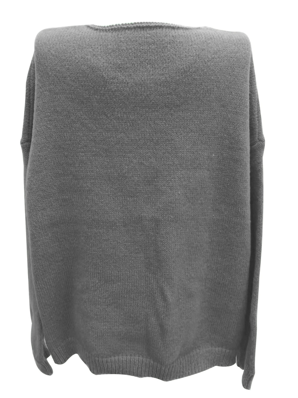 Plus Size Fall Oversized V-Neck Sweater for Curvy Figures - Cozy & Stylish Knitwear