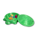 Turtle Desktop Sandbox Set – Play Sand, Tools & Storage Lid for Kids
