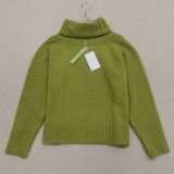Women's oversized turtleneck sweater in fall-leaf color - Nora