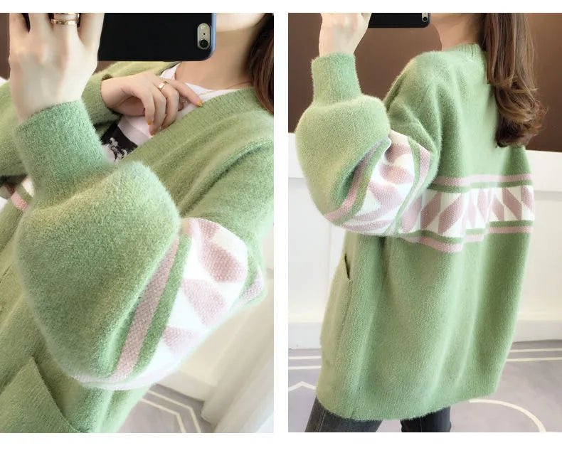 Fall Magic Plus-Size Cozy Knitted Sweater - Perfect for Autumn Comfort
