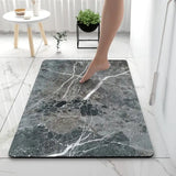 Non-Slip Bath Mat – Marble Look, Absorbent & Machine-Washable 60×90cm