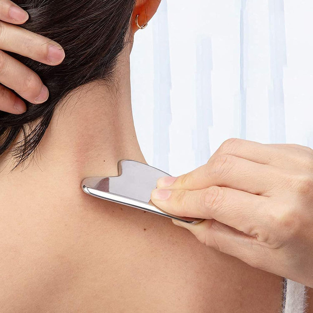 Enhanced Product Title: "Premium Gua Sha Massage Scraper - Natural Jade Facial Tool for Relaxation & Skincare" 

This title includes keywords that potential customers might search for, such as "premium," "natural jade," "facial tool," "relaxation," and "s