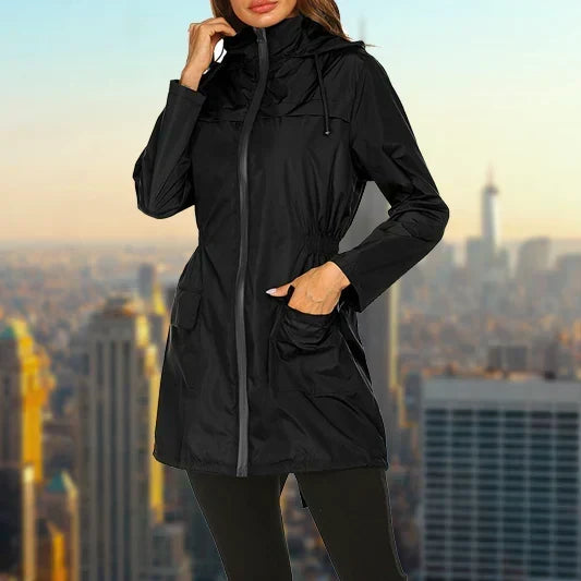 Women's hooded coat, view 1