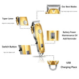 BowLift | Professional Hair Clippers for men gold Set | Gold Hair Clippers Cordless